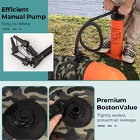Camouflage Inflatable Fishing Float Tube Portable Fishing Boat with 3 Detachable Storage Boxes