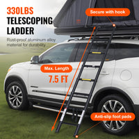 Uimoso Hardshell Rooftop Tent Car Pop-Up Outdoor Camping Travel Tents W/ Ladder
