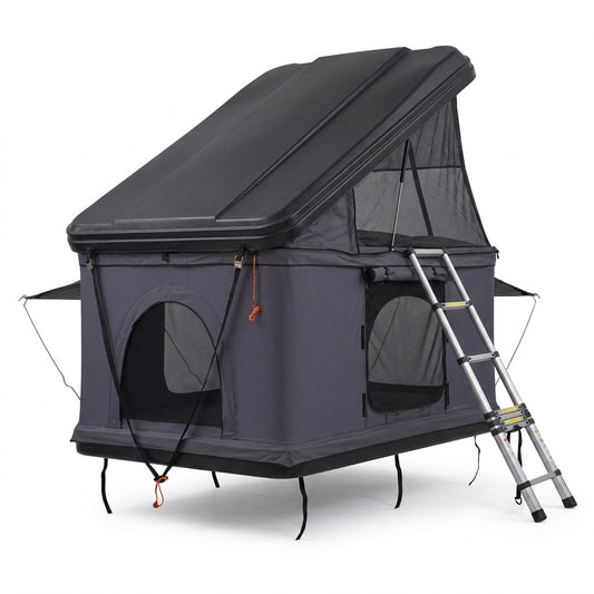 Roof Top Tent Hard Shell Camping Pop-Up Tents for SUV Campervan Fit 2-3 Person — Studio Shot