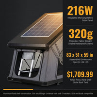 Rooftop Tent Designed for Car Camping, Hard Shell Aluminum Construction, Pop-Up Design, SUV Compatible — Results & Stats