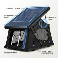 Rooftop Tent Designed for Car Camping, Hard Shell Aluminum Construction, Pop-Up Design, SUV Compatible — How It Works
