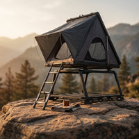 Uimoso Hardshell Rooftop Tent Car Pop-Up Outdoor Camping Travel Tents W/ Ladder — Studio Shot