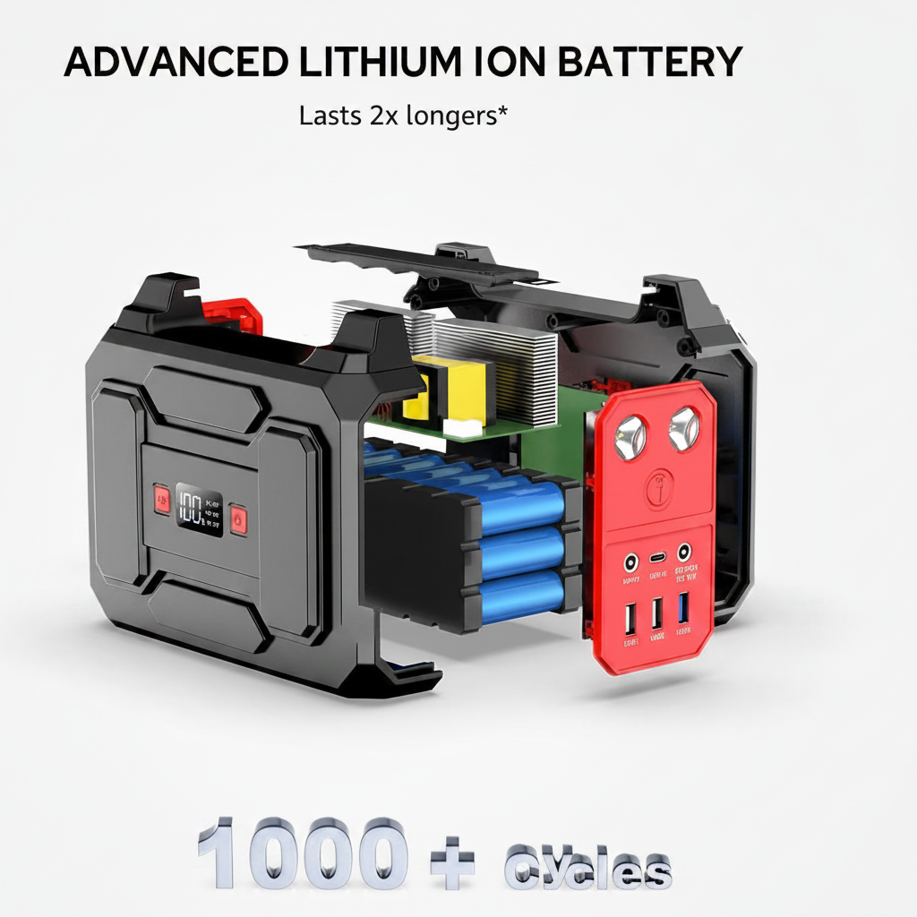 Solar Powered Generator, 100W Portable Power Station with Solar Panels 40W | 146Wh Solar Power Bank with AC Outlet,Usb A,USB C, DC Output, Small Solar Generator for Home Use Outdoor Camping RV Van Trip