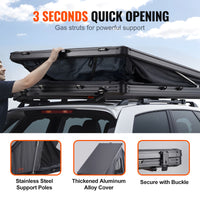 Uimoso Hardshell Rooftop Tent Car Pop-Up Outdoor Camping Travel Tents W/ Ladder