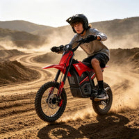 Electric Dirt Bike 3840W 48V 23.4Ah for Adults &Teens Red | 48V 23.4Ah E-Motorcycle, 40 MPH, 53-Mile Range, 200 N·M Torque, Full Hydraulic Brakes & Suspension