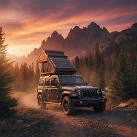 Rooftop Tent Designed for Car Camping, Hard Shell Aluminum Construction, Pop-Up Design, SUV Compatible